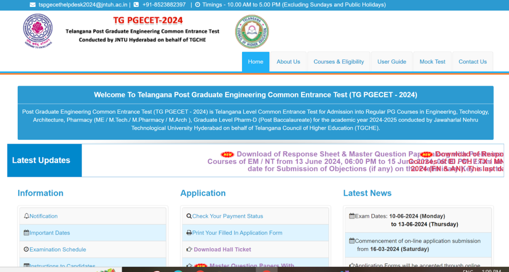 TS PGECET Result 2024