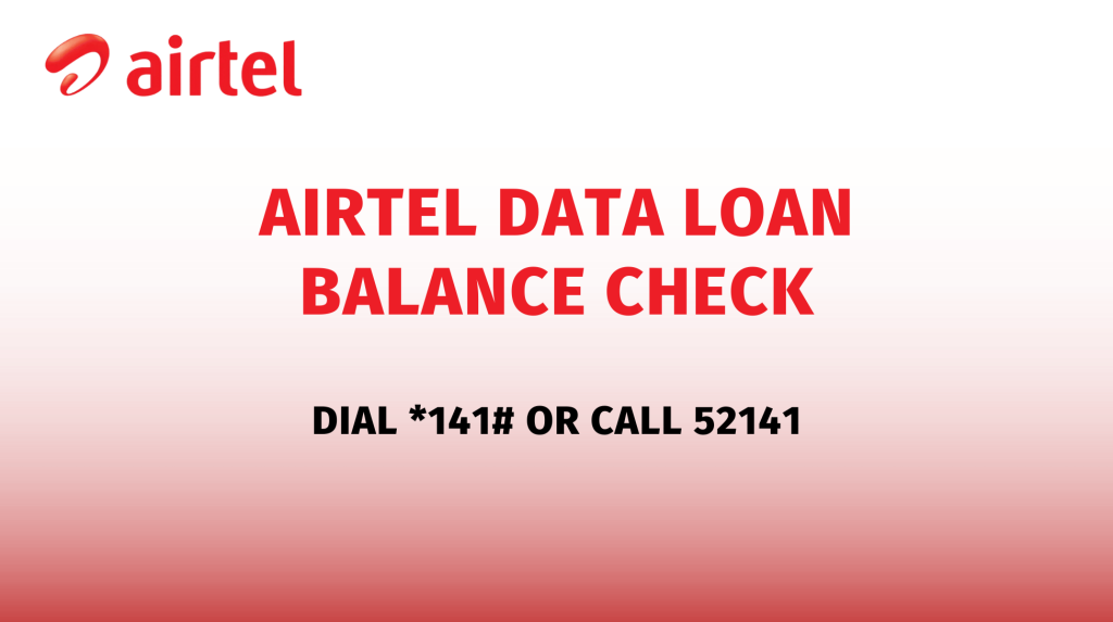 Airtel Data Loan balance check