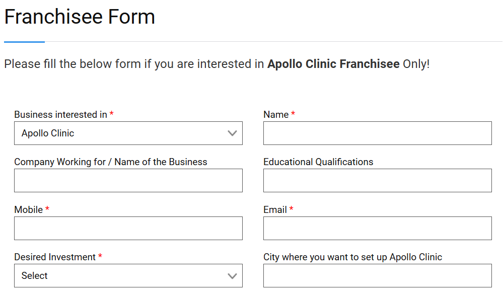 Apollo Pharmacy Franchise