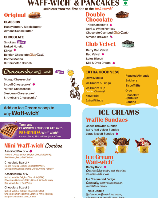 What is Available At Belgian Waffles?